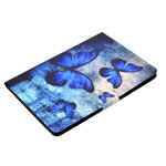 iPad Air Hülle Blaue Schmetterlinge