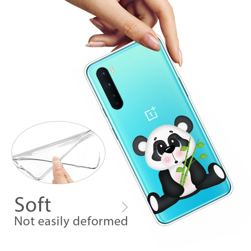OnePlus Nord Transparent Panda Traurig Cover