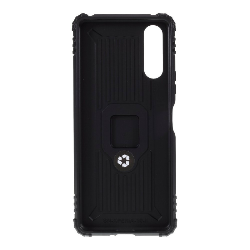 Sony Xperia 10 II Ring und Kohlefaser Cover