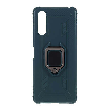 Sony Xperia 10 II Ring und Kohlefaser Cover