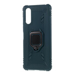 Sony Xperia 10 II Ring und Kohlefaser Cover