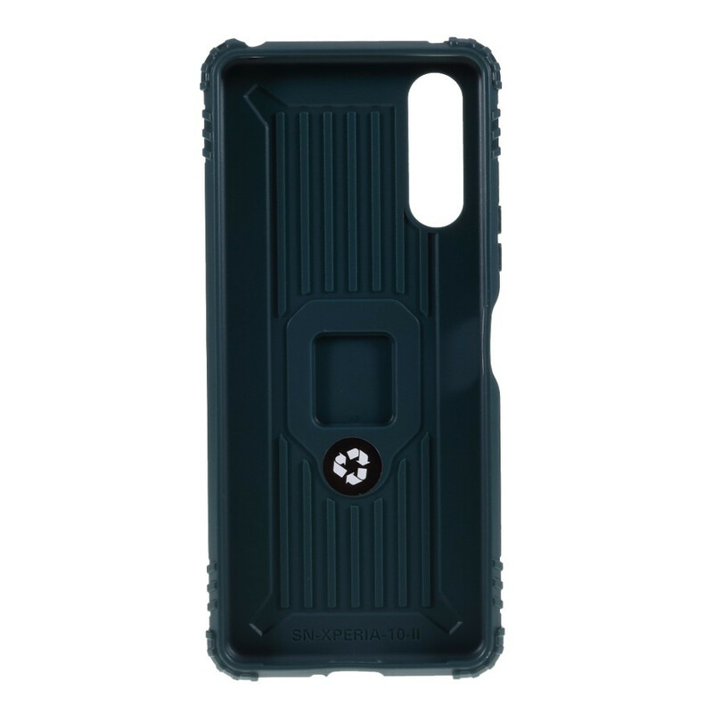 Sony Xperia 10 II Ring und Kohlefaser Cover