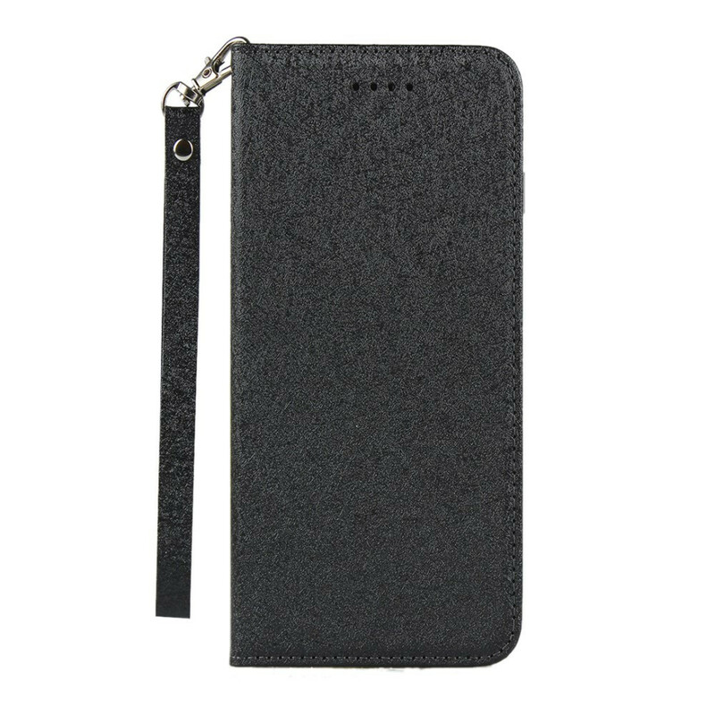 Flip Cover Sony Xperia 10 II Style Weiches Leder mit Riemen