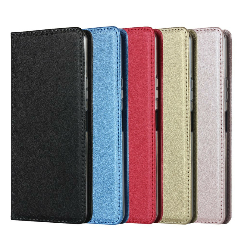 Flip Cover Sony Xperia 10 II Style Weiches Leder mit Riemen