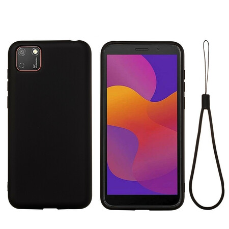 Huawei Y5p Liquid Silicone Cover Mit Lanyard