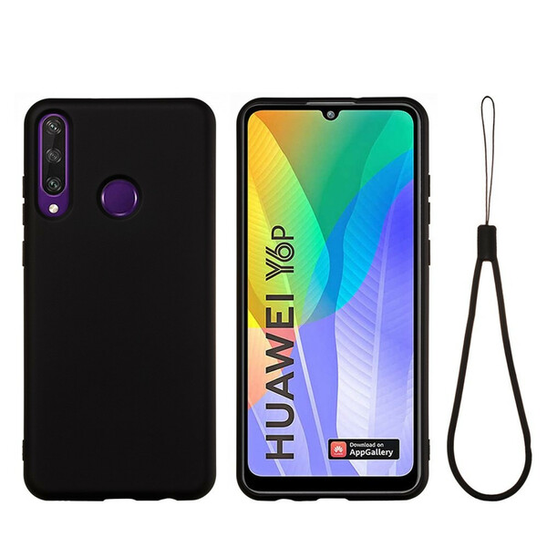 Huawei Y6p Liquid Silicone Cover Mit Lanyard