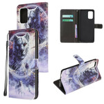 Samsung Galaxy S20 FE Winter Wolf Hülle mit Lanyard