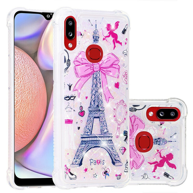 Samsung Galaxy A10s Cover Der Eiffelturm Glitzer