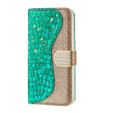 Hülle Samsung Galaxy Note 20 Kroko Diamanten