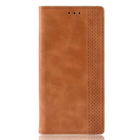 Flip Cover Goolge Pixel 4a 5G Vintage-Leder-Effekt Stilisiert