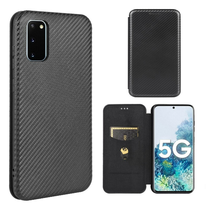 Flip Cover Samsung Galaxy S20 FE Kohlefaser