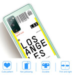 Samsung Galaxy S20 FE Cover Boarding Pass to Los Angeles