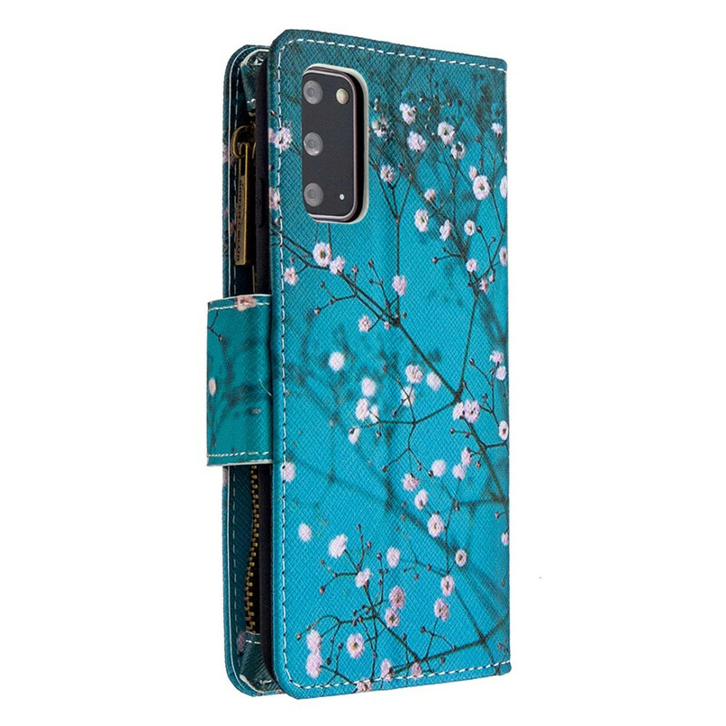 Samsung Galaxy S20 Tasche mit Reißverschluss Baum