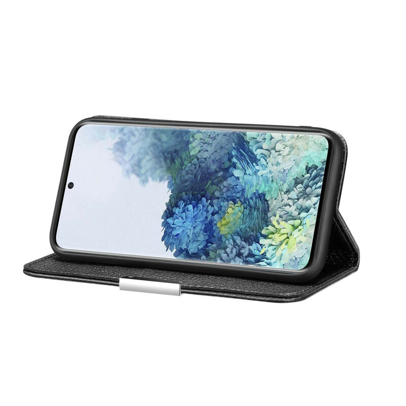 Flip Cover Samsung Galaxy S20 Plus Kunstleder Litchi Ultra Chic