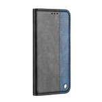 Flip Cover Samsung Galaxy S20 Ultra Zweifarbig Lederoptik