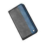 Flip Cover Samsung Galaxy S20 Ultra Zweifarbig Lederoptik