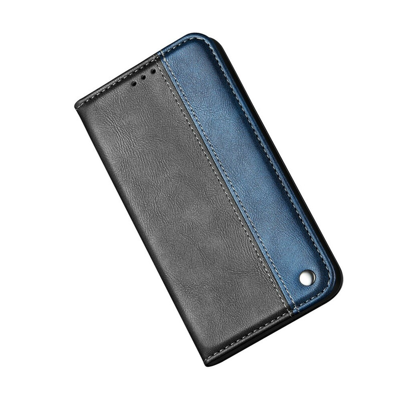 Flip Cover Samsung Galaxy S20 Ultra Zweifarbig Lederoptik
