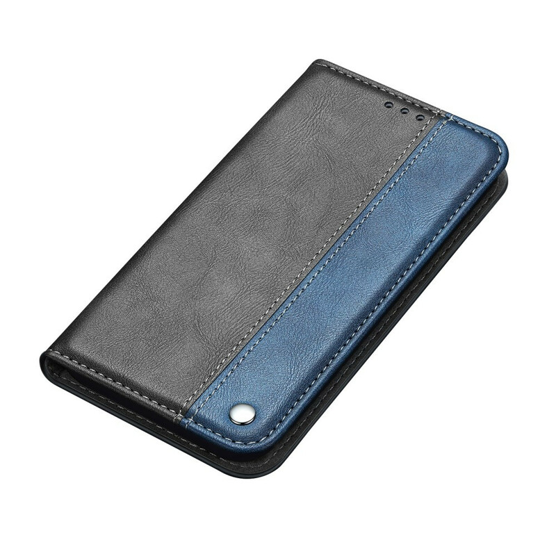 Flip Cover Samsung Galaxy S20 Ultra Zweifarbig Lederoptik