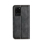 Flip Cover Samsung Galaxy S20 Ultra Zweifarbig Lederoptik