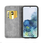 Flip Cover Samsung Galaxy S20 Ultra Zweifarbig Lederoptik