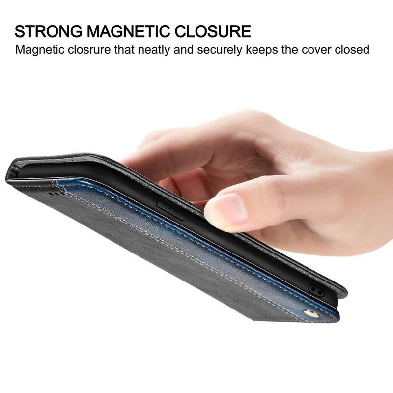 Flip Cover Samsung Galaxy S20 Ultra Zweifarbig Lederoptik