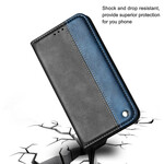Flip Cover Samsung Galaxy S20 Ultra Zweifarbig Lederoptik