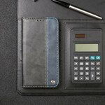 Flip Cover Samsung Galaxy S20 Ultra Zweifarbig Lederoptik