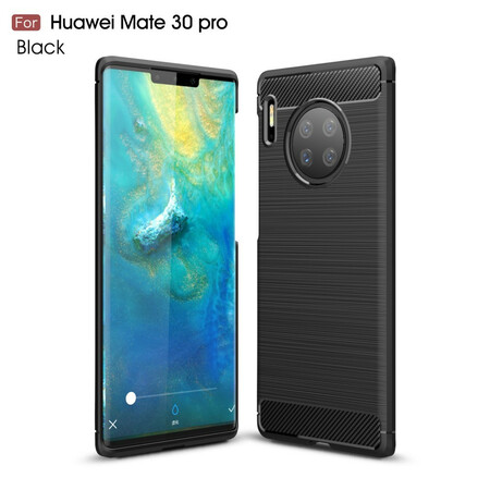 Huawei Mate 30 Pro Kohlefaser Cover Gebürstet