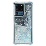 Samsung Galaxy S20 Plus Glitter Cover Verstärkte Coins