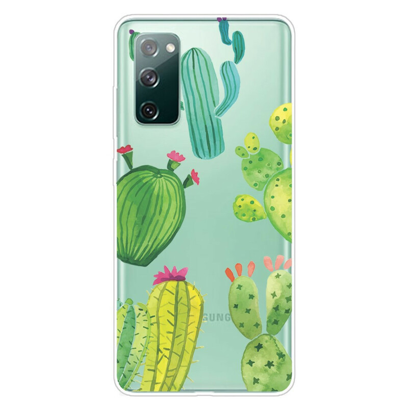 Samsung Galaxy S20 FE Cover Cactus Aquarell
