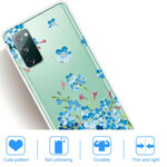 Samsung Galaxy S20 FE Cover Blaue Blumen