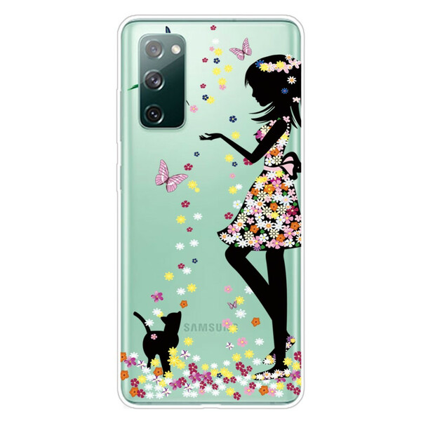 Samsung Galaxy S20 FE Cover Hübscher Blumenkopf