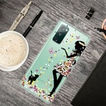 Samsung Galaxy S20 FE Cover Hübscher Blumenkopf