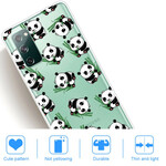 Samsung Galaxy S20 FE Cover Kleine Pandas