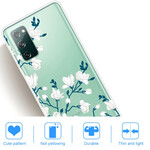 Samsung Galaxy S20 FE Cover Weiße Blumen