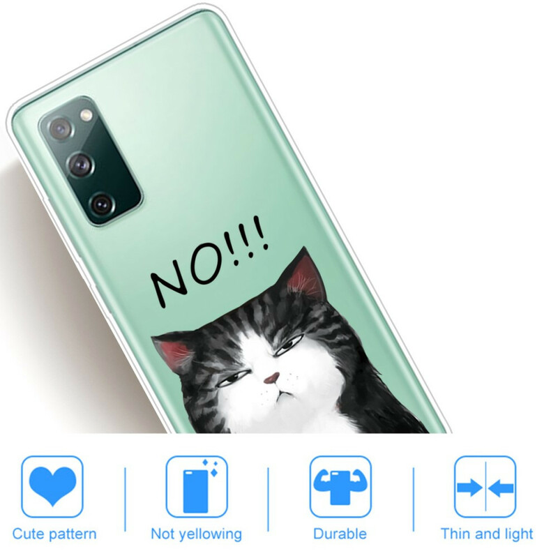 Samsung Galaxy S20 FE Cover Die Katze, die Nein sagt