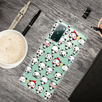 Samsung Galaxy S20 FE Cover Transparent Funny Pandas