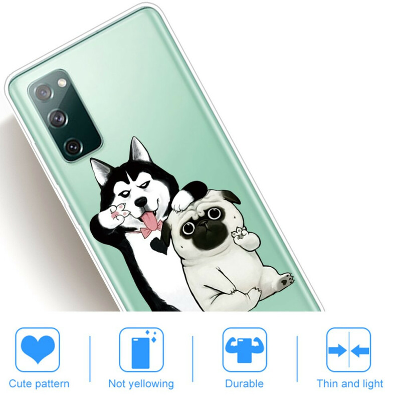 Samsung Galaxy S20 FE Cover Lustige Hunde