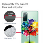 Samsung Galaxy S20 FE Cover Transparent Aquarell Baum
