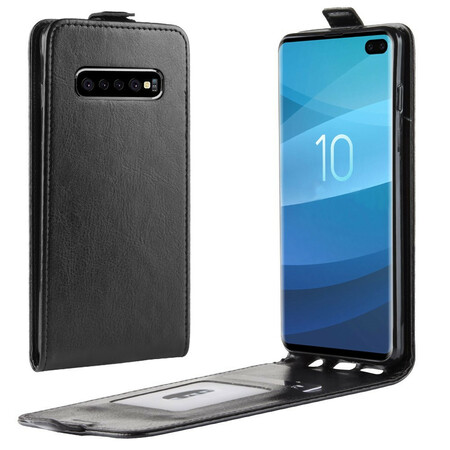 Samsung Galaxy S10 5G Klappbare Hülle in Lederoptik