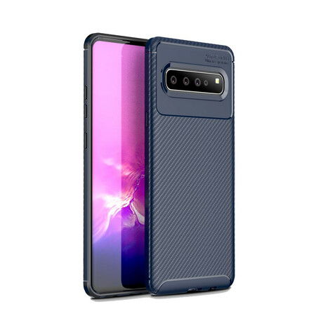Samsung Galaxy S10 5G Flexible Kohlefaser Texture Cover