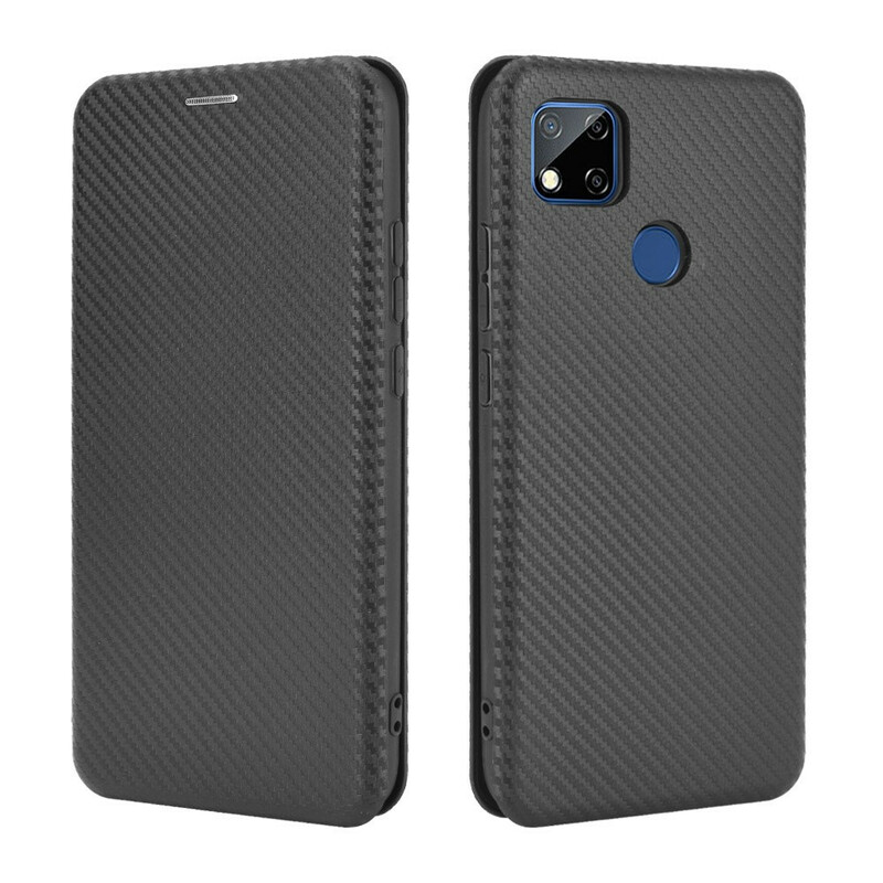 Flip Cover Xiaomi Redmi 9C Silikon Carbon Farbig