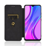 Flip Cover Xiaomi Redmi 9C Silikon Carbon Farbig