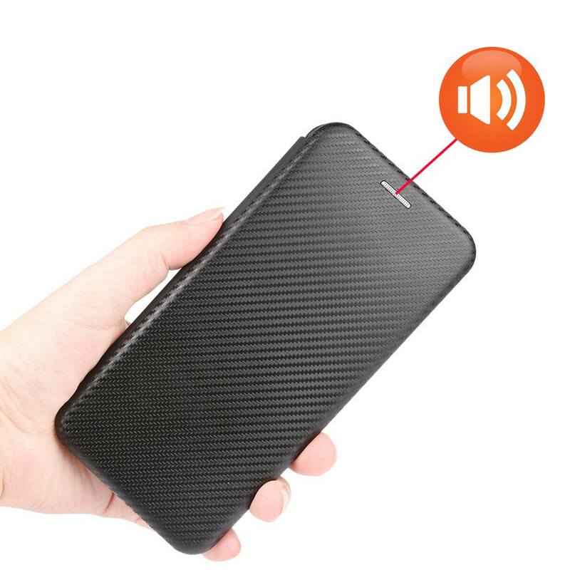 Flip Cover Xiaomi Redmi 9C Silikon Carbon Farbig