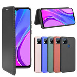 Flip Cover Xiaomi Redmi 9C Silikon Carbon Farbig