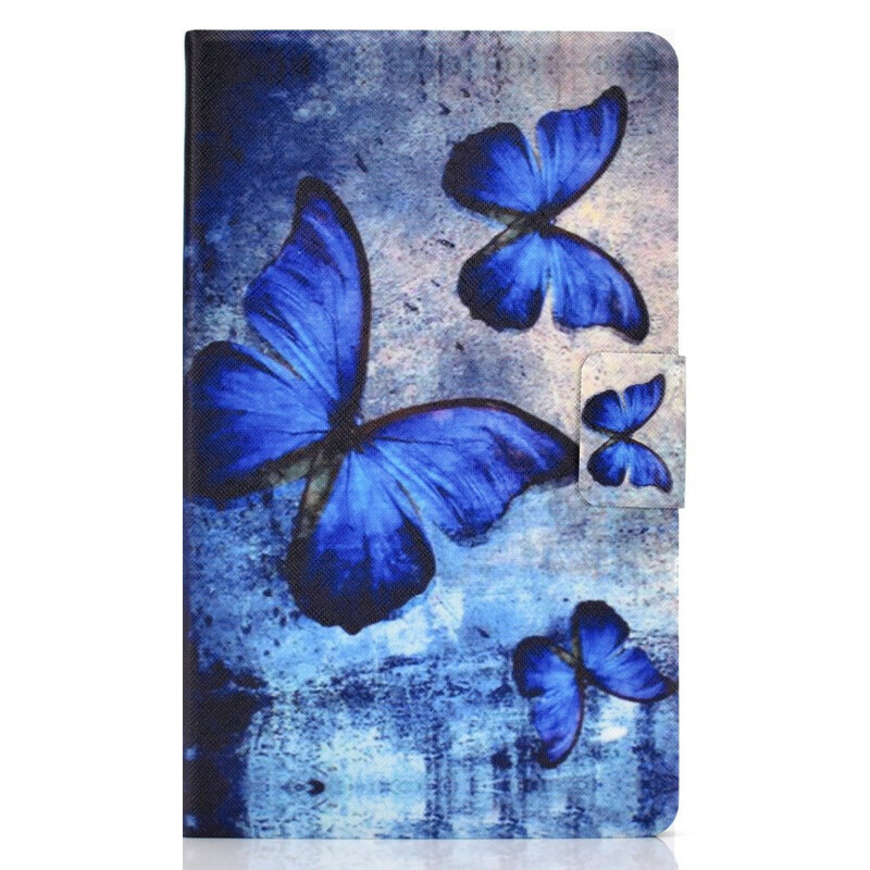 Hülle Samsung Galaxy Tab A 8.0 (2019) Blaue Schmetterlinge
