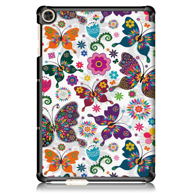 Smart Case Huawei MatePad T 10s Verstärkt Schmetterlinge und Blumen