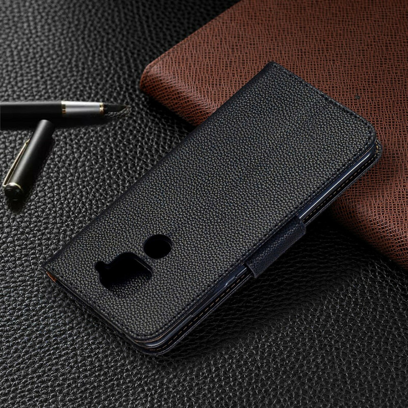 Xiaomi Redmi Note 9 Litchi Tasche Schräge Klappe