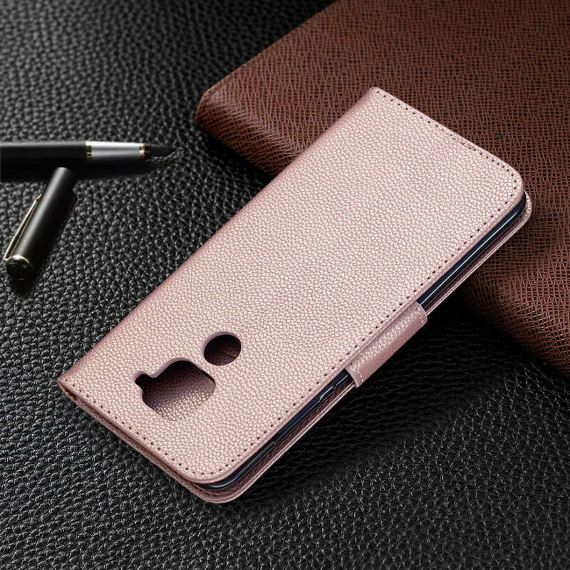 Xiaomi Redmi Note 9 Litchi Tasche Schräge Klappe