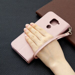 Xiaomi Redmi Note 9 Litchi Tasche Schräge Klappe